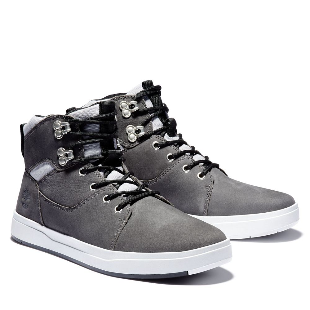 Botas de Seguridad Timberland Hombre Davis Square Gris - Chile RJL-068754